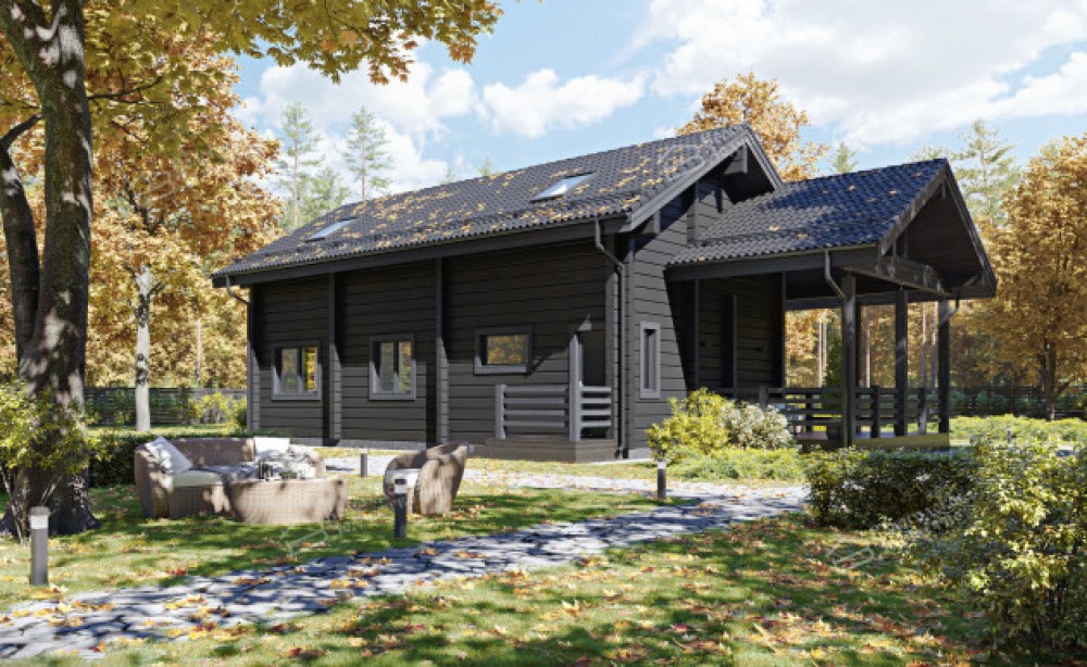 Дом из клееного бруса VZ-398 